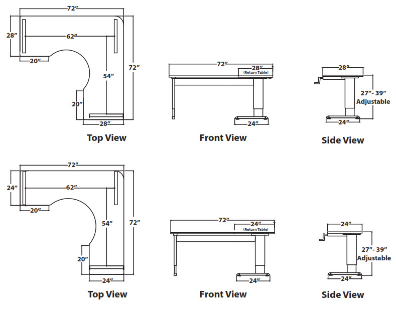 HeightAdjustable LShape Corner Desk FREE Shipping